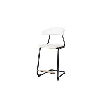 Embrace stol C-stel sh 63 cm stort sæde sort stel