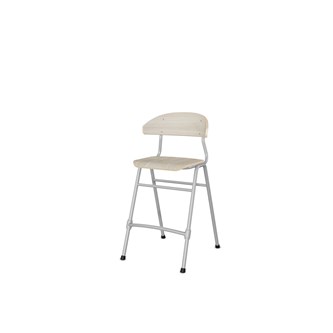 Embrace stol 4 ben sh 54 cm mellem sæde sølv stel