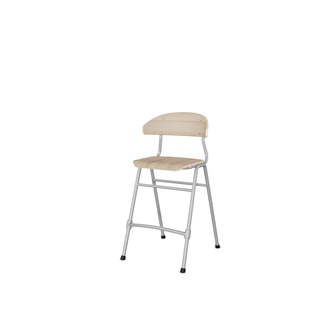 Embrace stol 4 ben sh 54 cm mellem sæde sølv stel