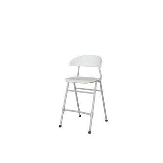 Embrace stol 4 ben sh 54 cm mellem sæde sølv stel