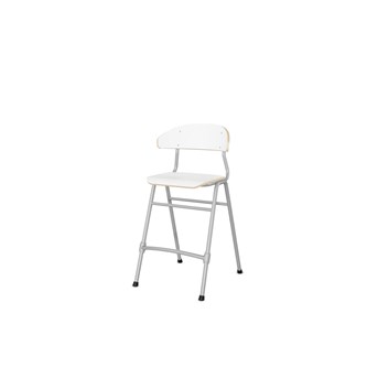 Embrace stol 4 ben sh 54 cm mellem sæde sølv stel
