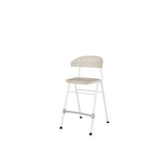 Embrace stol 4 ben sh 54 cm mellem sæde hvidt stel