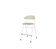 Embrace stol 4 ben sh 54 cm mellem sæde hvidt stel