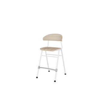 Embrace stol 4 ben sh 54 cm mellem sæde hvidt stel