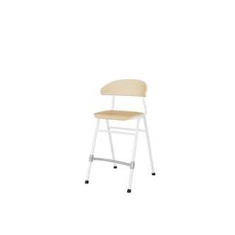 Embrace stol 4 ben sh 54 cm mellem sæde hvidt stel