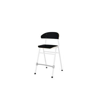 Embrace stol 4 ben sh 54 cm mellem sæde hvidt stel