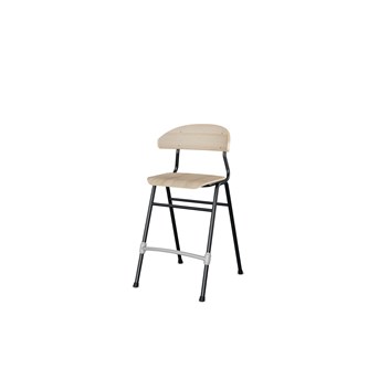Embrace stol 4 ben sh 54 cm mellem sæde sort stel