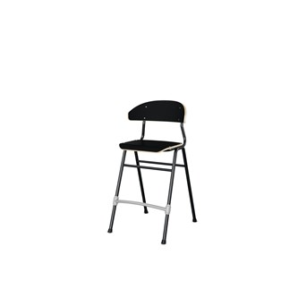 Embrace stol 4 ben sh 54 cm mellem sæde sort stel
