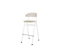 Embrace stol 4 ben sh 65 cm mellem sæde hvidt stel