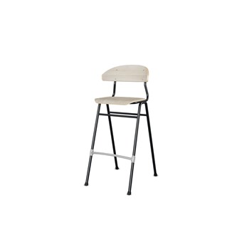 Embrace stol 4 ben sh 65 cm mellem sæde sort stel