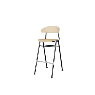 Embrace stol 4 ben sh 65 cm mellem sæde sort stel