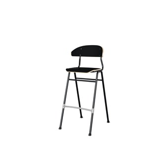 Embrace stol 4 ben sh 65 cm mellem sæde sort stel