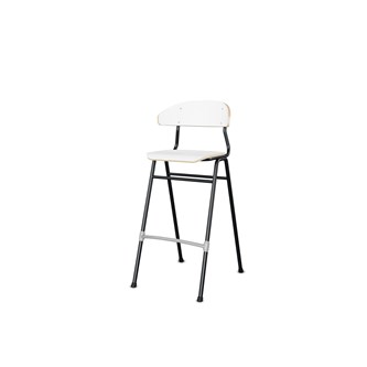 Embrace stol 4 ben sh 65 cm mellem sæde sort stel