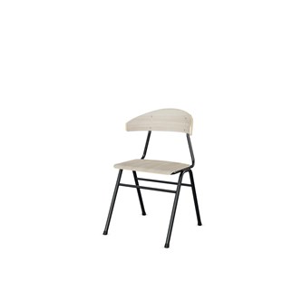 Embrace stol 4 ben sh 45 cm stort sæde sort stel