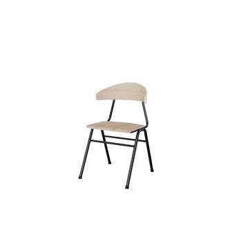 Embrace stol 4 ben sh 45 cm stort sæde sort stel