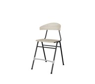 Embrace stol 4 ben sh 54 cm stort sæde sort stel