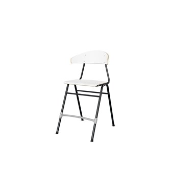 Embrace stol 4 ben sh 54 cm stort sæde sort stel