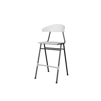 Embrace stol 4 ben sh 65 cm stort sæde sort stel