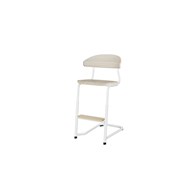 Embrace stol C-stel sh 45-63 cm mellem sæde hvidt stel