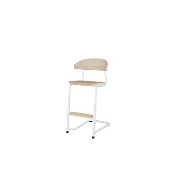 Embrace stol C-stel sh 45-63 cm mellem sæde hvidt stel