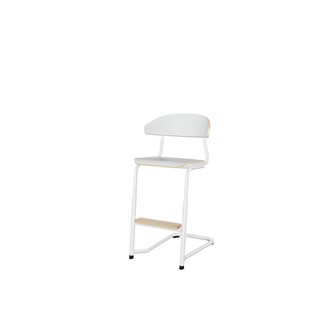 Embrace stol C-stel sh 45-63 cm mellem sæde hvidt stel