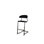 Embrace stol C-stel sh 45-63 cm mellem sæde sort stel