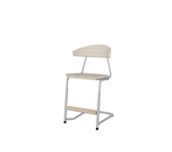 Embrace stol C-stel sh 45-63 cm stort sæde sølv stel