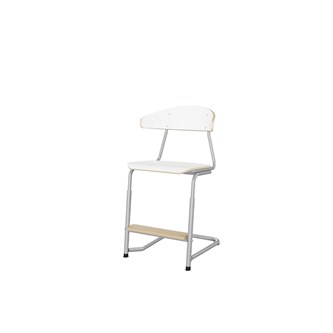Embrace stol C-stel sh 45-63 cm stort sæde sølv stel