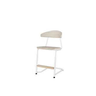 Embrace stol C-stel sh 45-63 cm stort sæde hvidt stel