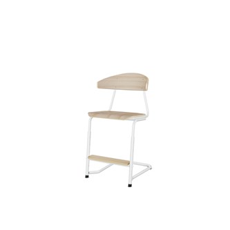 Embrace stol C-stel sh 45-63 cm stort sæde hvidt stel