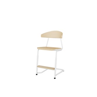 Embrace stol C-stel sh 45-63 cm stort sæde hvidt stel