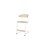 Embrace stol C-stel sh 45-63 cm stort sæde hvidt stel