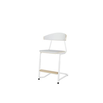Embrace stol C-stel sh 45-63 cm stort sæde hvidt stel