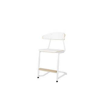 Embrace stol C-stel sh 45-63 cm stort sæde hvidt stel