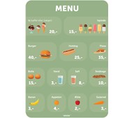 Legetavle Menu 35x50 cm