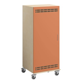 Norden madrasskab med hjul B140xD62xH160 cm birk