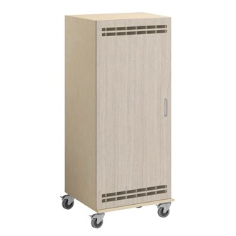 Norden madrasskab med hjul B140xD62xH160 cm birk