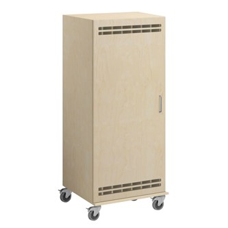 Norden madrasskab med hjul B140xD62xH160 cm birk