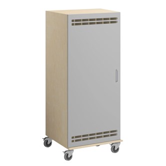 Norden madrasskab med hjul B140xD62xH160 cm birk