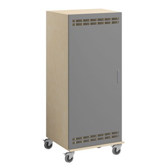 Norden madrasskab med hjul B140xD62xH160 cm birk