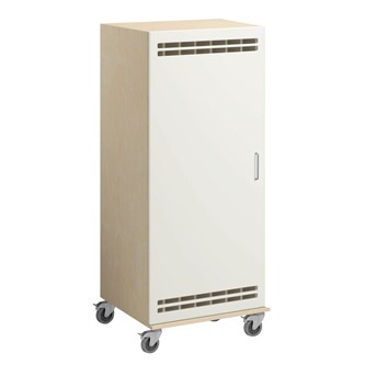 Norden madrasskab med hjul B140xD62xH160 cm birk