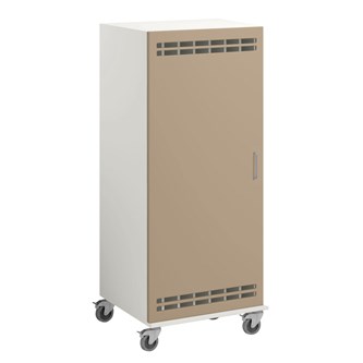 Norden madrasskab med hjul B140xD62xH160 cm hvid
