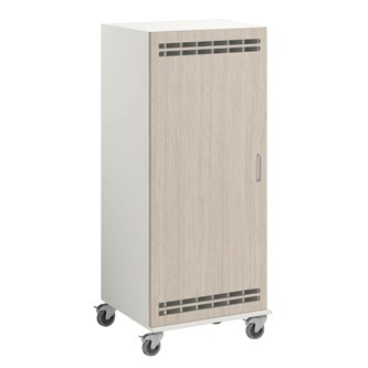 Norden madrasskab med hjul B140xD62xH160 cm hvid