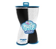 Pluffle, sensorisk materiale sort og hvid