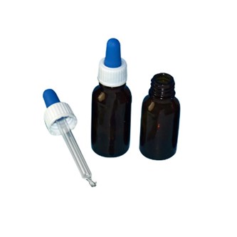 Dråbeflaske 50 ml med pipette, 10 stk.