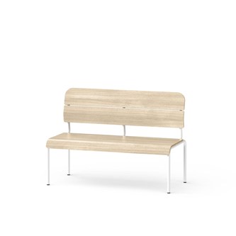 Adapt bænk med ryg i krydsfinér SH 45 cm