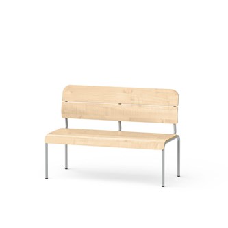 Adapt bænk med ryg i krydsfinér SH 45 cm