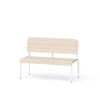 Adapt bænk med ryg i krydsfinér SH 45 cm
