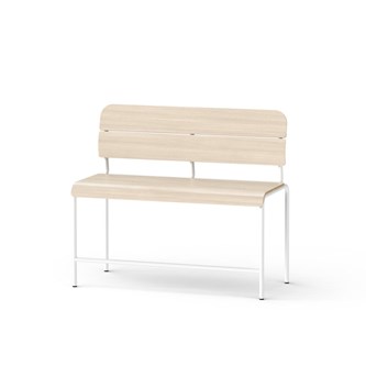 Adapt bænk med ryg i krydsfinér SH 65 cm