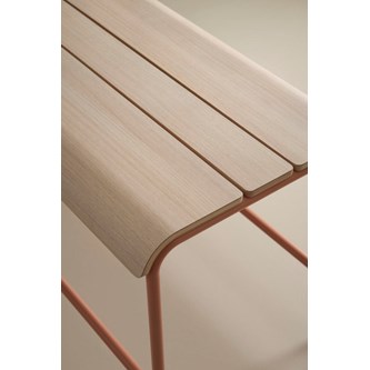 Adapt bænk i krydsfinér H 65 cm